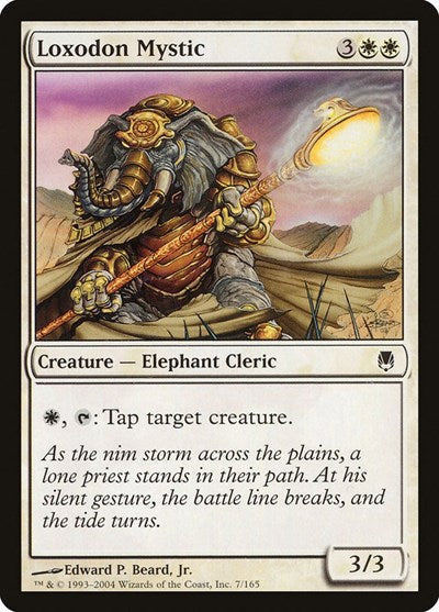 2004 Magic: The Gathering: Darksteel (DST) - Loxodon Mystic (#7, Common) (, Near Mint)