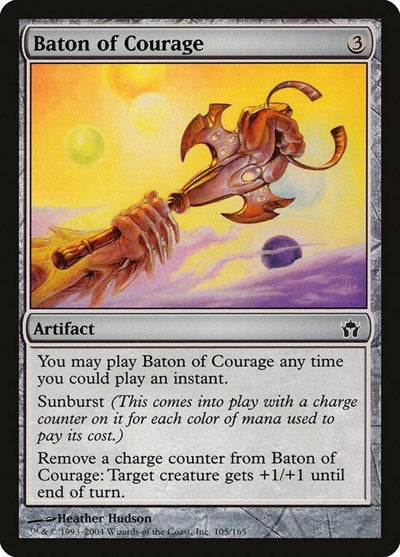 2004 Magic: The Gathering: Fifth Dawn (5DN) - Baton of Courage (#105, Common) (, Near Mint)