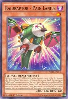2016 YuGiOh: Shining Victories (SHVI) - Raidraptor Pain Lanius (#SHVI-EN015, Common) (Unlimited, Near Mint)