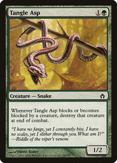 2004 Magic: The Gathering: Fifth Dawn (5DN) - Tangle Asp (#94, Common) (, Lightly Played)