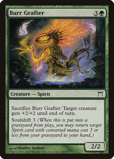 2004 Magic: The Gathering: Champions of Kamigawa (CHK) - Burr Grafter (#203, Common) (, Near Mint)