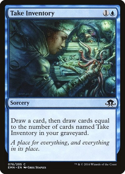 2016 Magic: The Gathering: Eldritch Moon (EMN) - Take Inventory (#76, Common) (, Lightly Played)