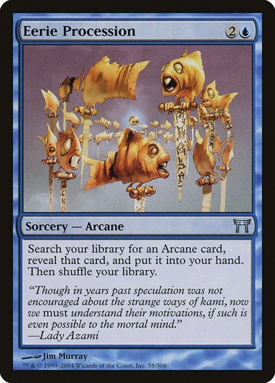 2004 Magic: The Gathering: Champions of Kamigawa (CHK) - Eerie Procession (#58, Uncommon) (, Near Mint)