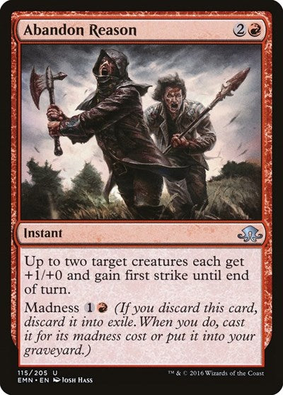 2016 Magic: The Gathering: Eldritch Moon (EMN) - Abandon Reason (#115, Uncommon) (, Near Mint)