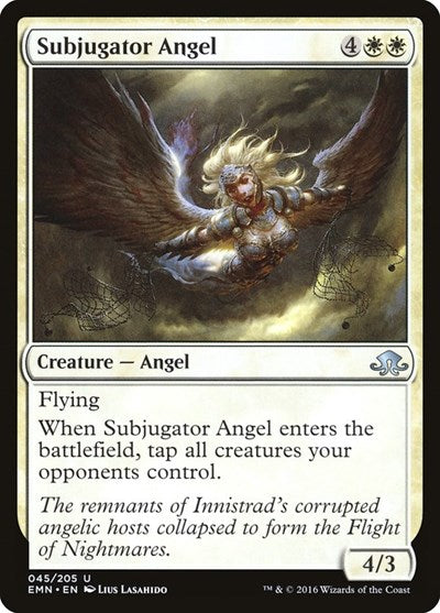 2016 Magic: The Gathering: Eldritch Moon (EMN) - Subjugator Angel (#45, Uncommon) (, Near Mint)