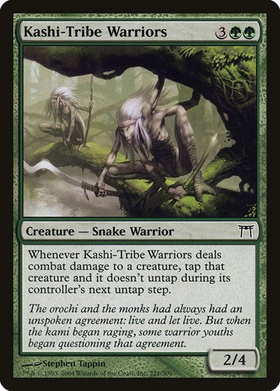 2004 Magic: The Gathering: Champions of Kamigawa (CHK) - Kashi Tribe Warriors (#221, Common) (, Lightly Played)