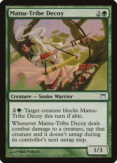 2004 Magic: The Gathering: Champions of Kamigawa (CHK) - Matsu Tribe Decoy (#227, Common)