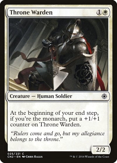 2016 Magic: The Gathering: Conspiracy: Take the Crown (CN2) - Throne Warden (#25, Common) (, Near Mint)