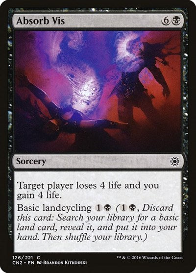 2016 Magic: The Gathering: Conspiracy: Take the Crown (CN2) - Absorb Vis (#126, Common) (, Lightly Played)