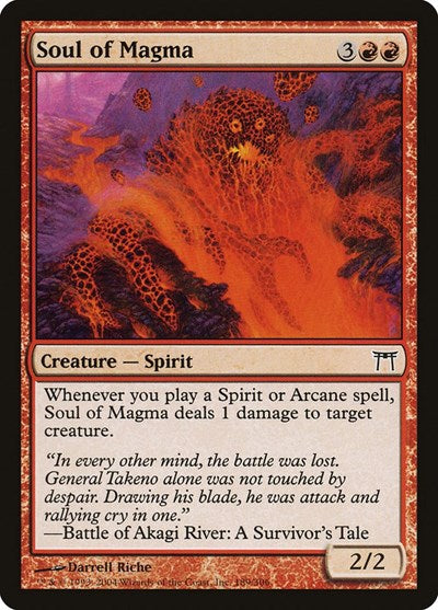 2004 Magic: The Gathering: Champions of Kamigawa (CHK) - Soul of Magma (#189, Common) (, Near Mint)