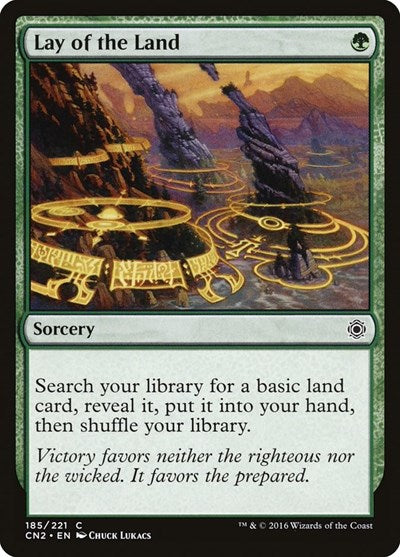 2016 Magic: The Gathering: Conspiracy: Take the Crown (CN2) - Lay of the Land (#185, Common) (, Near Mint)
