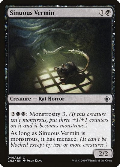 2016 Magic: The Gathering: Conspiracy: Take the Crown (CN2) - Sinuous Vermin (#46, Common) (, Lightly Played)
