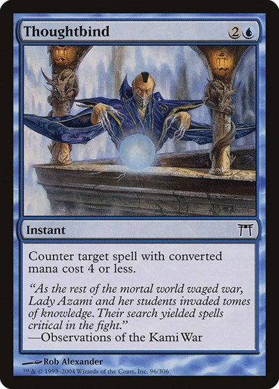 2004 Magic: The Gathering: Champions of Kamigawa (CHK) - Thoughtbind (#96, Common) (, Near Mint)