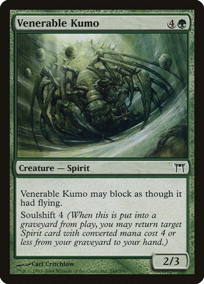 2004 Magic: The Gathering: Champions of Kamigawa (CHK) - Venerable Kumo (#248, Common)