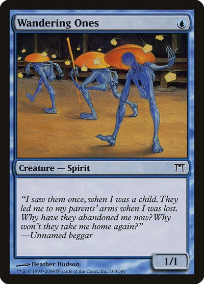 2004 Magic: The Gathering: Champions of Kamigawa (CHK) - Wandering Ones (#100, Common)