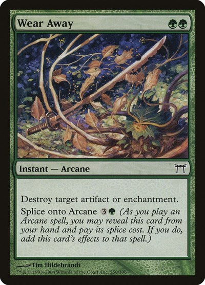 2004 Magic: The Gathering: Champions of Kamigawa (CHK) - Wear Away (#250, Common) (, Lightly Played)