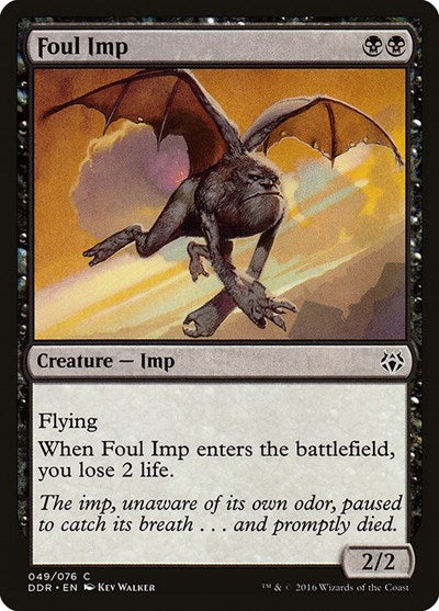 2016 Magic: The Gathering: Duel Decks: Nissa vs. Ob Nixilis (DDR) - Foul Imp (#49, Common) (, Near Mint)