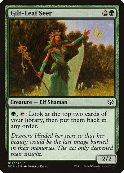 2016 Magic: The Gathering: Duel Decks: Nissa vs. Ob Nixilis (DDR) - Gilt Leaf Seer (#11, Common) (, Near Mint)