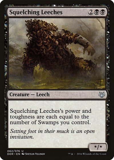 2016 Magic: The Gathering: Duel Decks: Nissa vs. Ob Nixilis (DDR) - Squelching Leeches (#62, Uncommon) (, Near Mint)