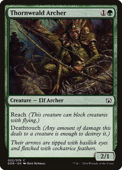 2016 Magic: The Gathering: Duel Decks: Nissa vs. Ob Nixilis (DDR) - Thornweald Archer (#22, Common) (, Near Mint)