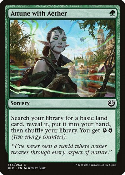 2016 Magic: The Gathering: Kaladesh (KLD) - Attune with Aether (#145, Common) (, Lightly Played)