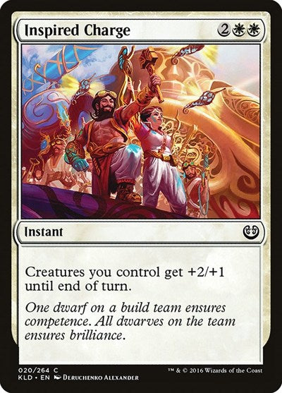 2016 Magic: The Gathering: Kaladesh (KLD) - Inspired Charge (#20, Common) (, Near Mint)