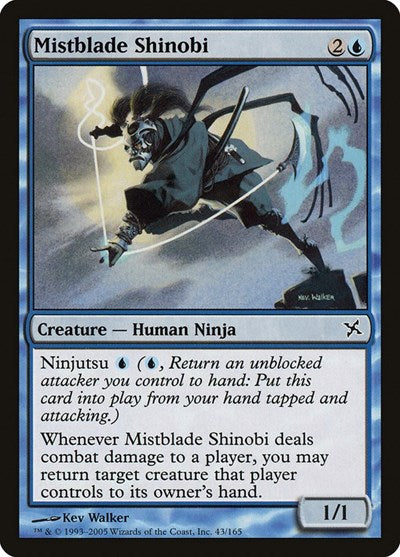 2005 Magic: The Gathering: Betrayers of Kamigawa (BOK) - Mistblade Shinobi (#43, Common) (, Near Mint)