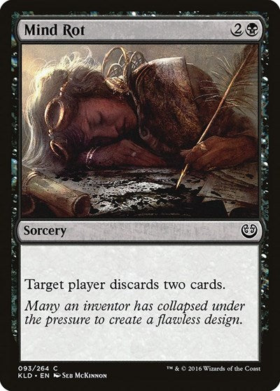2016 Magic: The Gathering: Kaladesh (KLD) - Mind Rot (#93, Common)