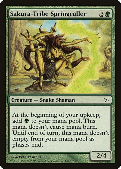 2005 Magic: The Gathering: Betrayers of Kamigawa (BOK) - Sakura Tribe Springcaller (#142, Common) (, Lightly Played)