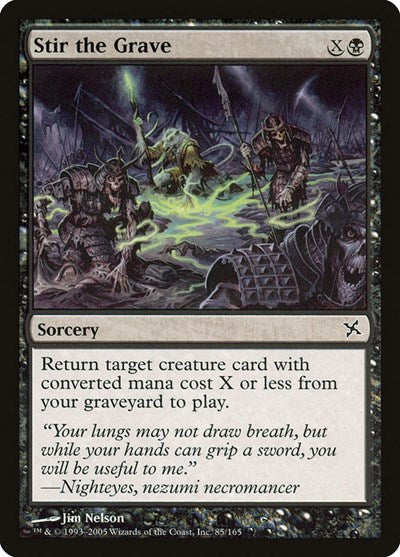 2005 Magic: The Gathering: Betrayers of Kamigawa (BOK) - Stir the Grave (#85, Common) (, Near Mint)