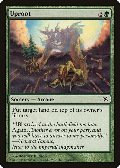2005 Magic: The Gathering: Betrayers of Kamigawa (BOK) - Uproot (#149, Common)