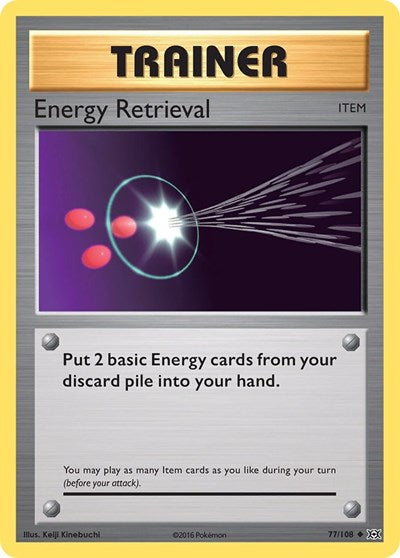 2016 Pokemon: XY - Evolutions (EVO) - Energy Retrieval (#77/108, Uncommon) (, Near Mint)
