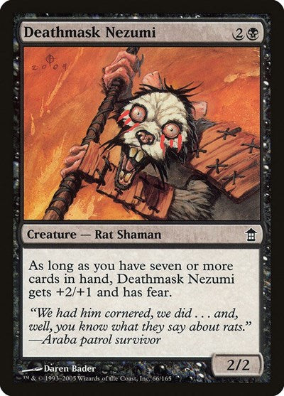 2005 Magic: The Gathering: Saviors of Kamigawa (SOK) - Deathmask Nezumi (#66, Common) (, Near Mint)