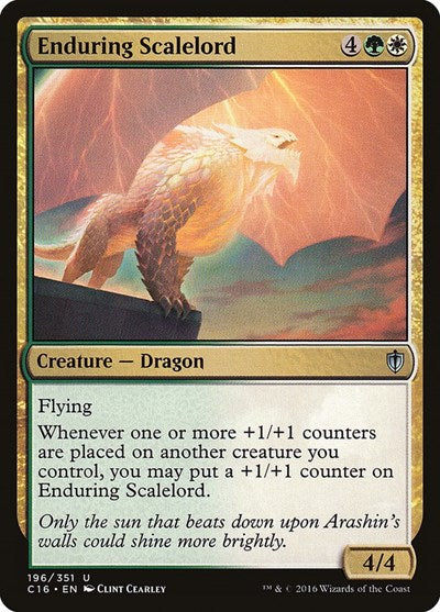 2016 Magic: The Gathering: Commander 2016 (C16) - Enduring Scalelord (#196, Uncommon) (, Near Mint)