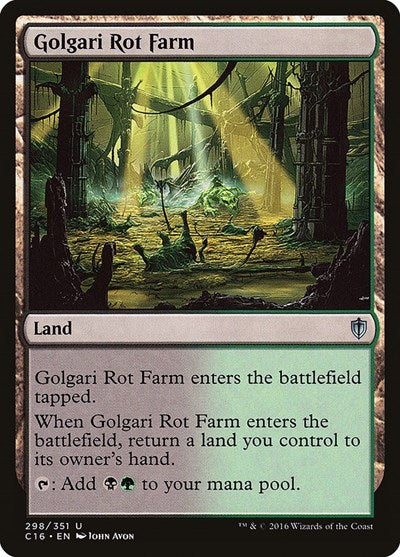 2016 Magic: The Gathering: Commander 2016 (C16) - Golgari Rot Farm (#298, Uncommon) (, Near Mint)