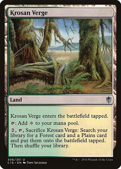 2016 Magic: The Gathering: Commander 2016 (C16) - Krosan Verge (#306, Uncommon) (, Lightly Played)