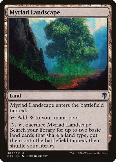 2016 Magic: The Gathering: Commander 2016 (C16) - Myriad Landscape (#309, Uncommon) (, Near Mint)