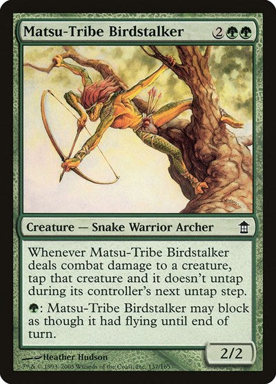 2005 Magic: The Gathering: Saviors of Kamigawa (SOK) - Matsu Tribe Birdstalker (#137, Common)
