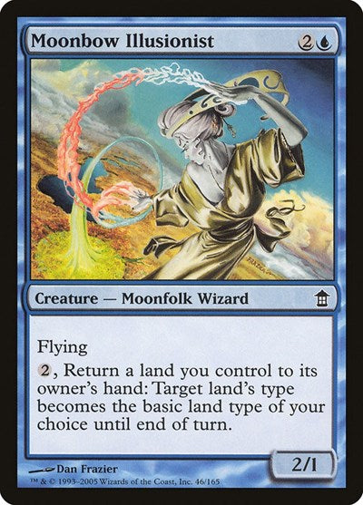 2005 Magic: The Gathering: Saviors of Kamigawa (SOK) - Moonbow Illusionist (#46, Common) (, Lightly Played)