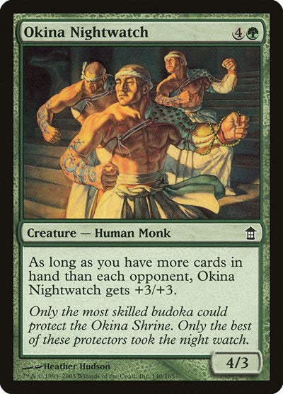 2005 Magic: The Gathering: Saviors of Kamigawa (SOK) - Okina Nightwatch (#140, Common) (, Lightly Played)