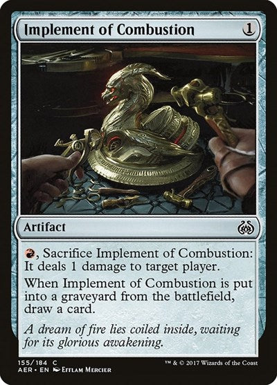 2017 Magic: The Gathering: Aether Revolt (AER) - Implement of Combustion (#155, Common) (, Near Mint)