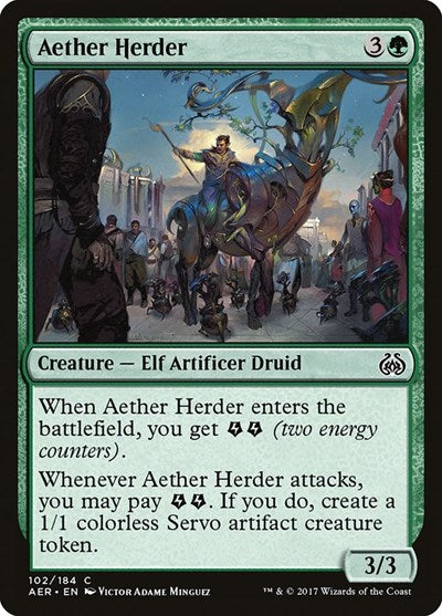 2017 Magic: The Gathering: Aether Revolt (AER) - Aether Herder (#102, Common) (, Near Mint)