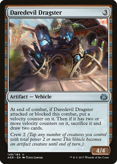 2017 Magic: The Gathering: Aether Revolt (AER) - Daredevil Dragster (#149, Uncommon) (, Near Mint)