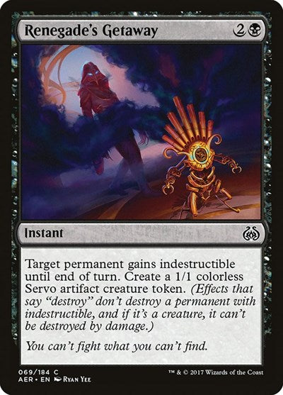2017 Magic: The Gathering: Aether Revolt (AER) - Renegades Getaway (#69, Common)