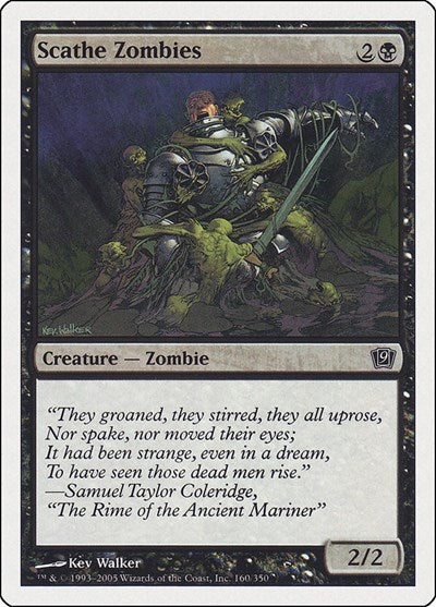 2005 Magic: The Gathering: 9th Edition (9ED) - Scathe Zombies (#160★, Common) (, Near Mint)