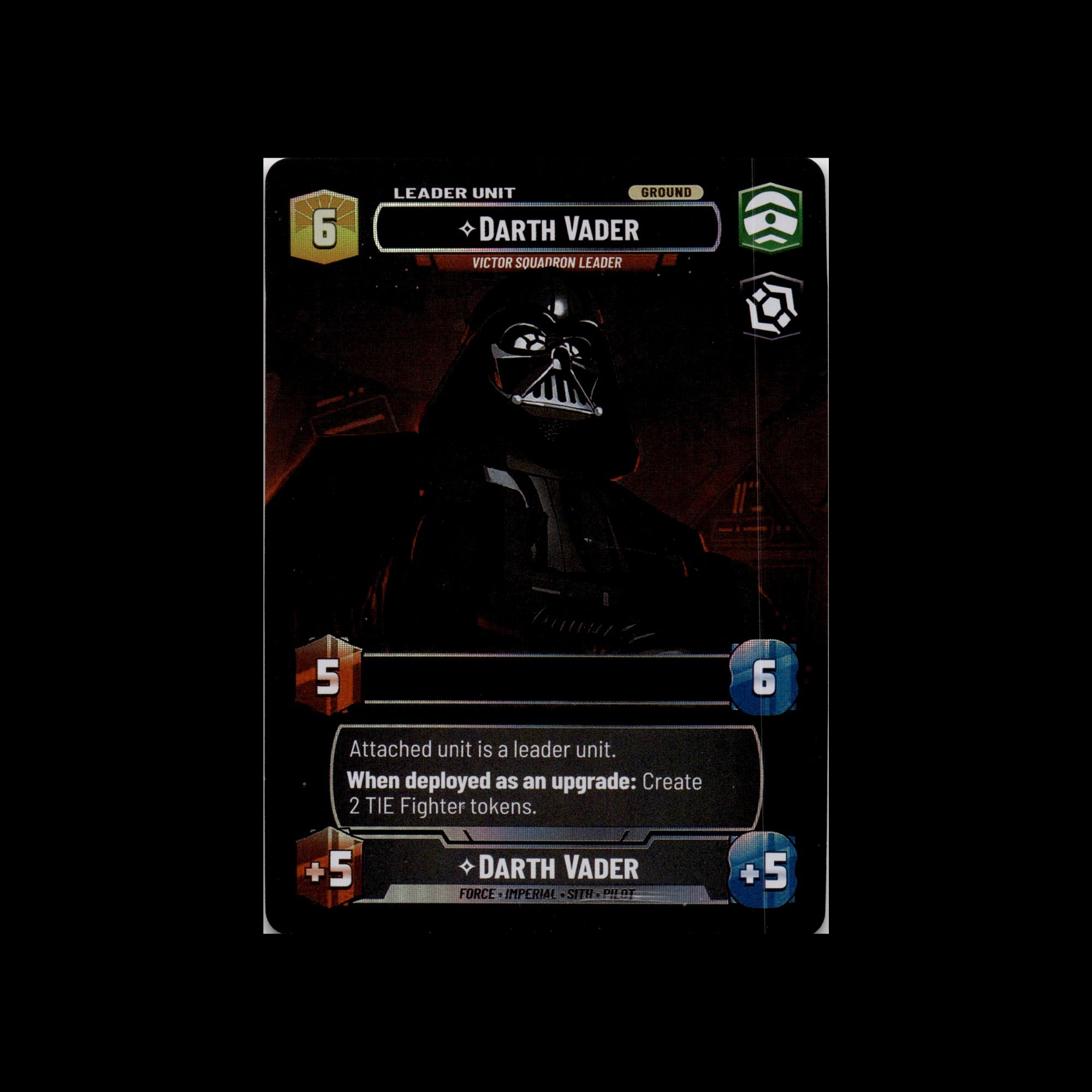 Darth Vader - Victor Squadron Leader (Showcase) (Back)