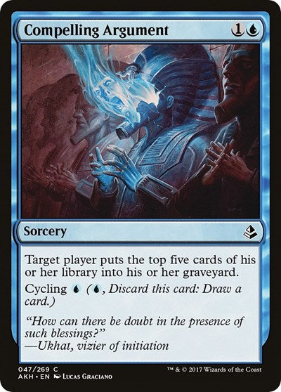 2017 Magic: The Gathering: Amonkhet (AKH) - Compelling Argument (#47, Common)