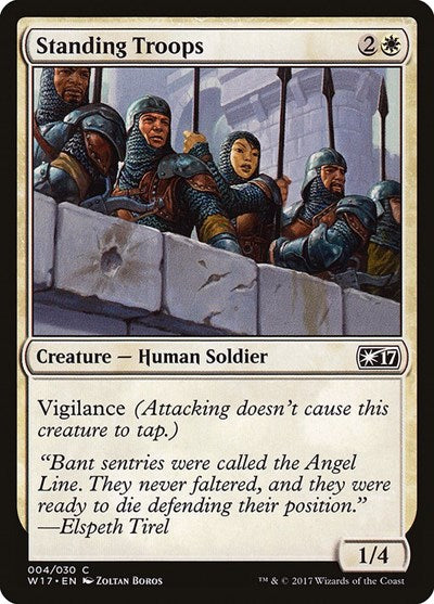 2017 Magic: The Gathering: Welcome Deck 2017 (W17) - Standing Troops (#4, Common) (, Near Mint)