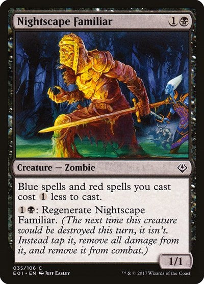 2017 Magic: The Gathering: Archenemy: Nicol Bolas (AC2) - Nightscape Familiar (#35, Common) (, Near Mint)