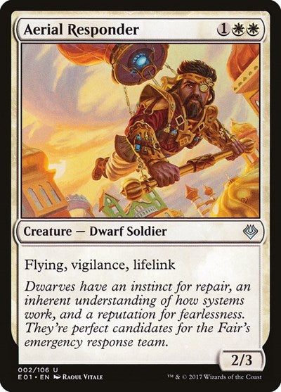 2017 Magic: The Gathering: Archenemy: Nicol Bolas (AC2) - Aerial Responder (#2, Uncommon) (, Near Mint)